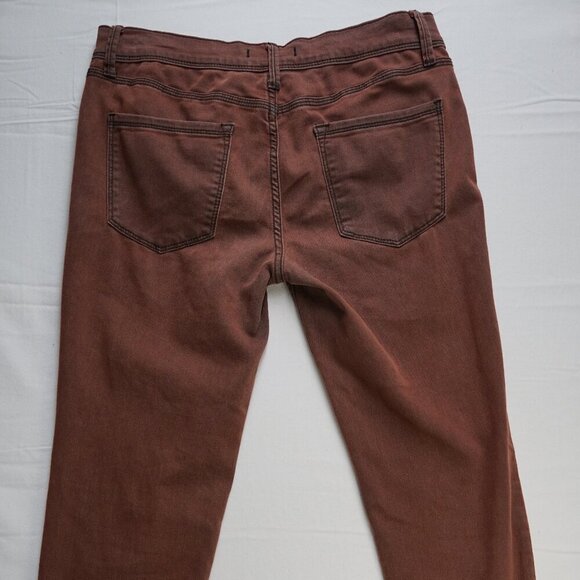 Free People 16515125 Pants, Womens Size W 28, Burgundy - Picture 8 of 9